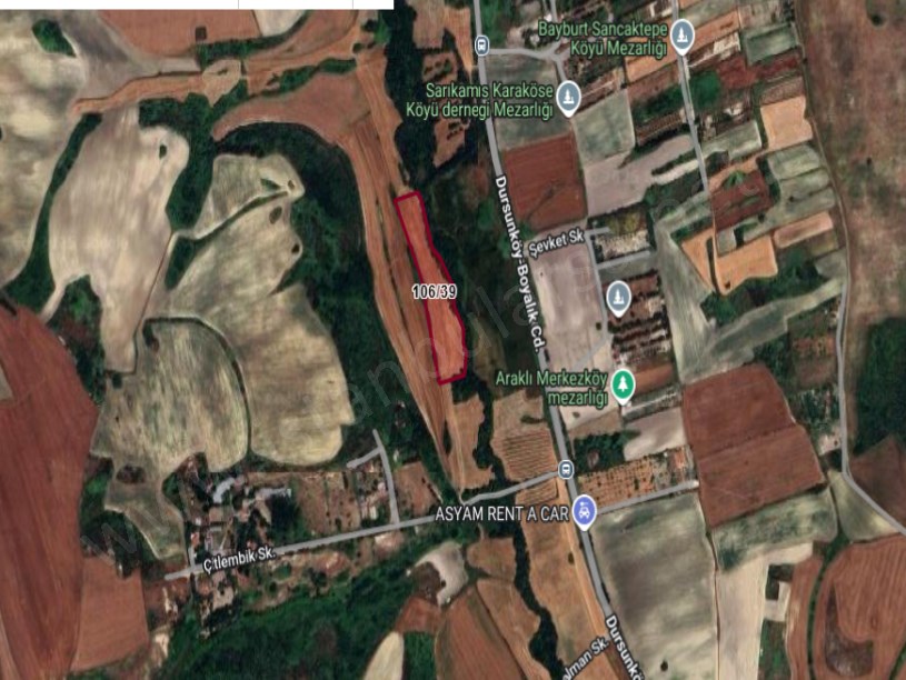 Arnavutköy Dursunköyde Satılık Arsa , 335 m2 Hisseli Evlerin Yakını  