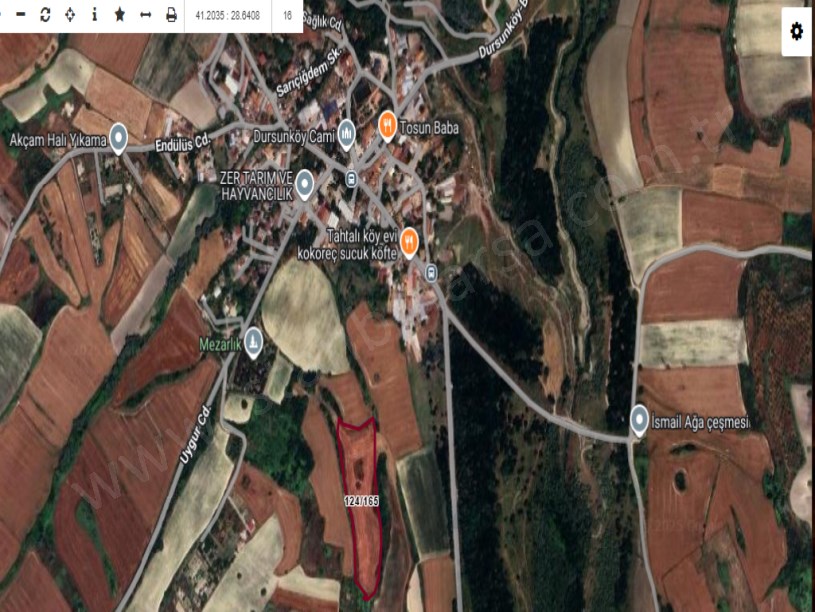 Arnavutköy Dursunköyde Satılık Arsa , 113 M2 Yolu Var Evlerin Yakını