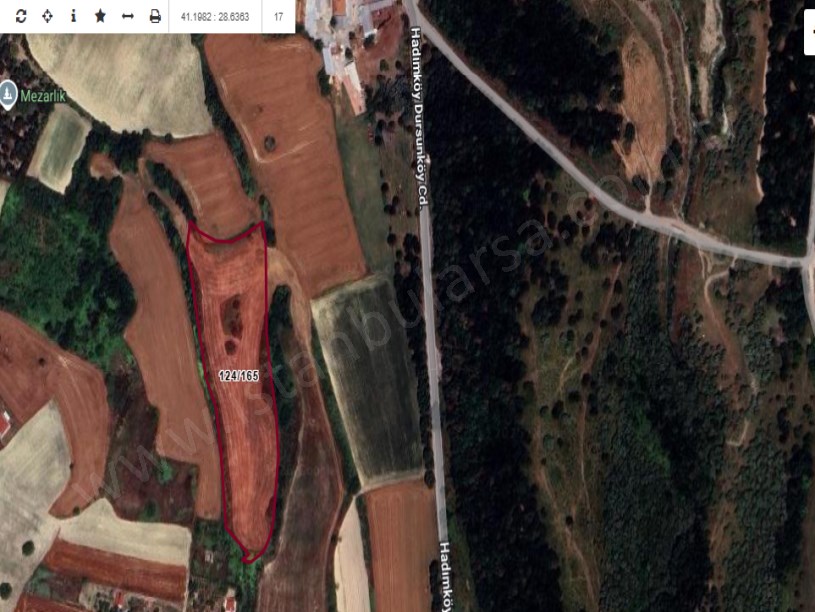 Arnavutköy Dursunköyde Satılık Arsa , 113 M2 Yolu Var Evlerin Yakını