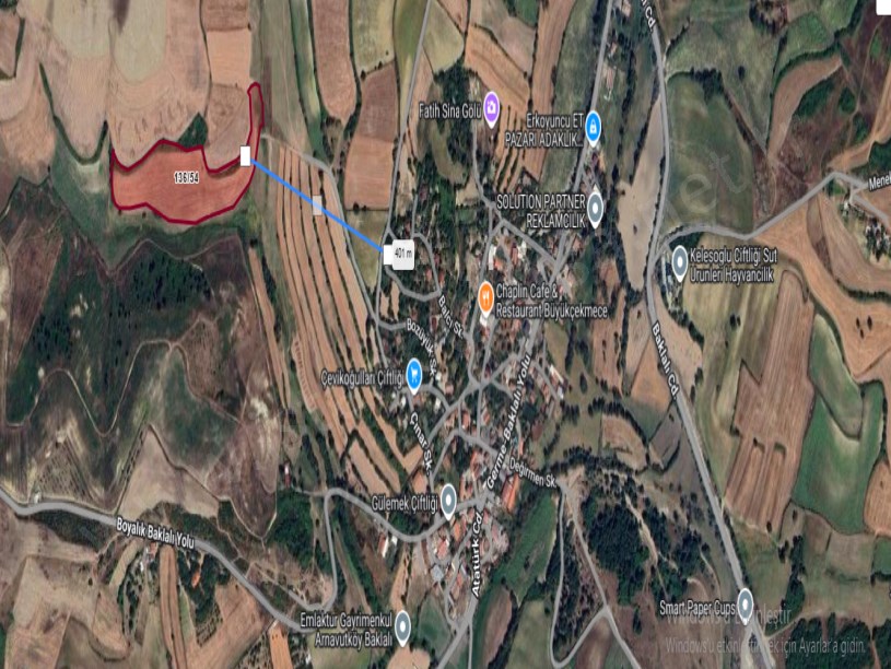Arnavutköy Baklalıda Satılık Arsa ,  250 M2 Yolu Var Hisseli İmarlı 