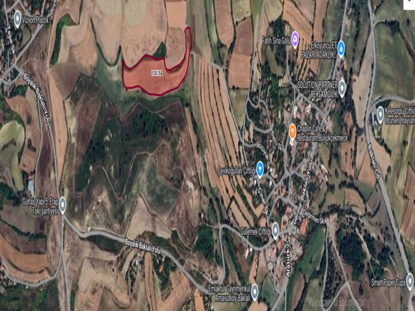 Arnavutköy Baklalıda Satılık Arsa ,  250 M2 Yolu Var Hisseli İmarlı 
