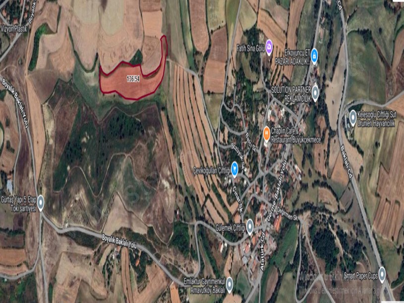 Arnavutköy Baklalıda Satılık Arsa ,  250 M2 Yolu Var Hisseli İmarlı 