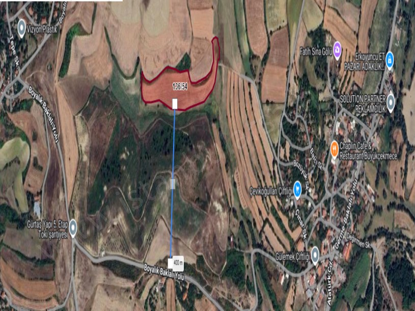 Arnavutköy Baklalıda Satılık Arsa ,  250 M2 Yolu Var Hisseli İmarlı 