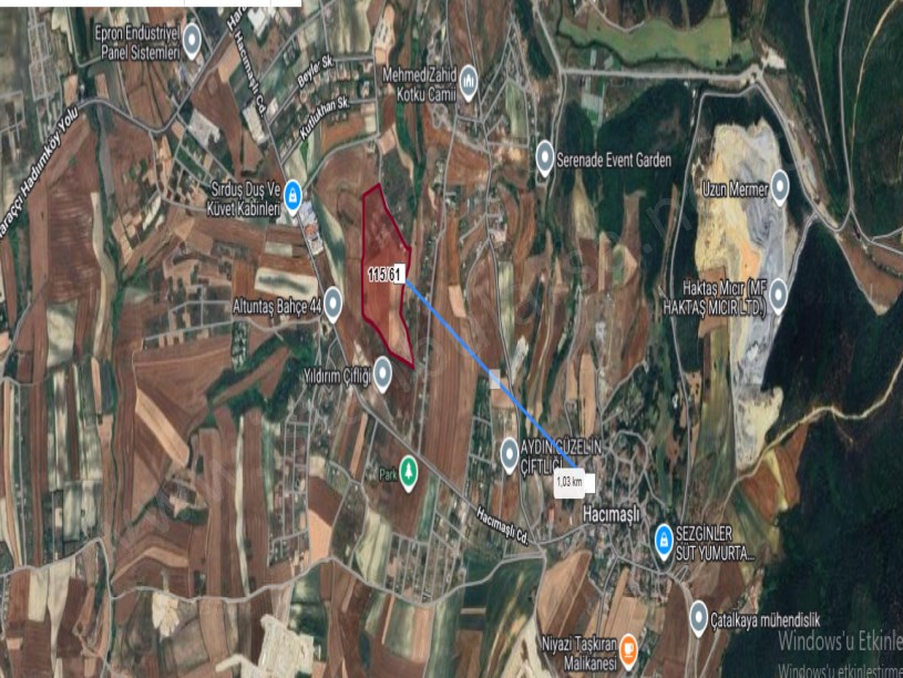 Arnavutköy Hacımaşlı  Satılık Arsa , 1,300 m2 Yolu Var Evlerin Yakını Hisseli
