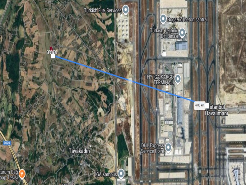 Arnavutköy Tayakadın Satılık Arsa , 220 m2 Caddeye Yakın Yolu Var Hisseli 