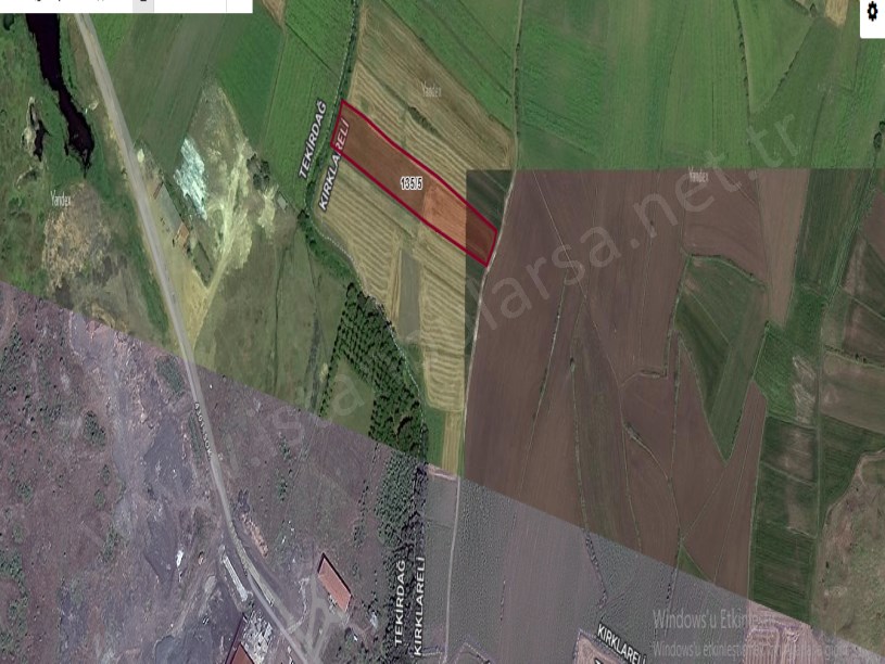 Kırklareli Vize Çakıllı Köyünde Satılık Arsa  , 612 m2 Hisseli Çaplı Yolu Var