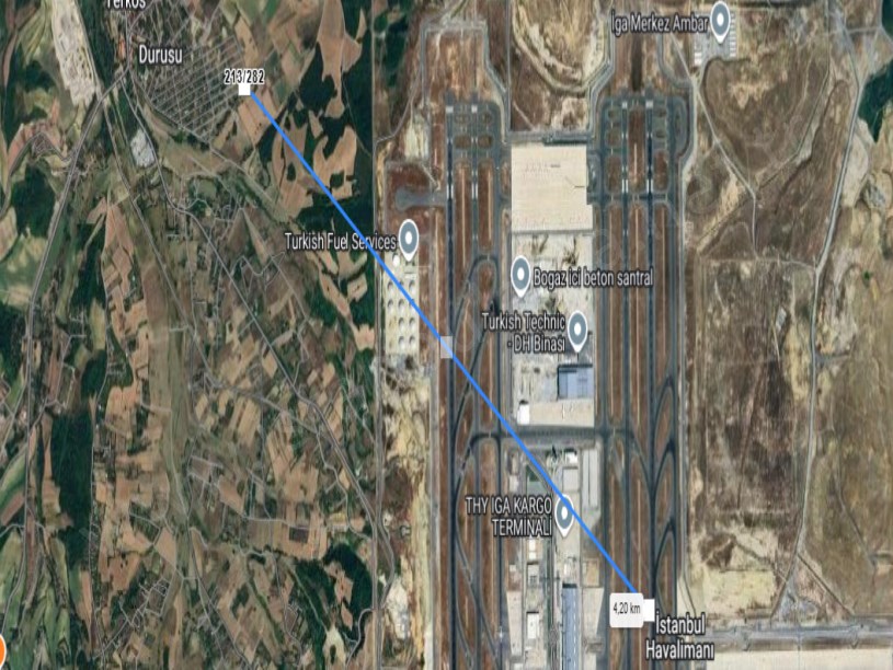 Arnavutköy Yeniköyde Satılık Tarla  , 266 M2 Müstakil Yolu Var Merkezde 