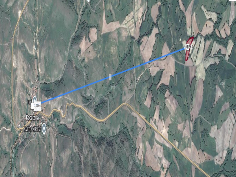 Kırklareli Kofçaz Kocatarla Köyü Satılık Arsa ,1,605 M2 Çaplı Yolu  Var
