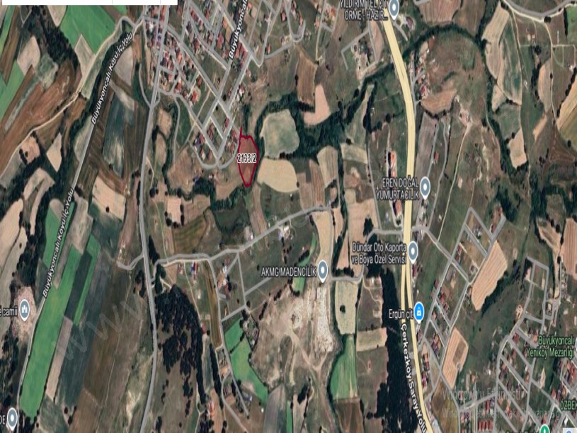 Tekirdağ Saray Büyükyoncalı Mah Satılık Arsa ,  1000 M2 Hisseli Evlerin Yakını  Merkezde 