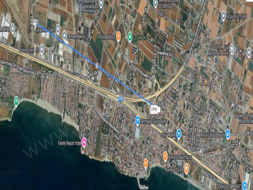 Silivri Selimpaşada Satılık Arsa , 200 M2 Müstakil  Asfalt Caddeye Cephe 