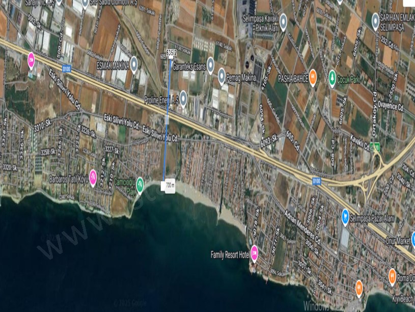 Silivri Selimpaşada Satılık Arsa , 200 M2 Müstakil  Asfalt Caddeye Cephe 