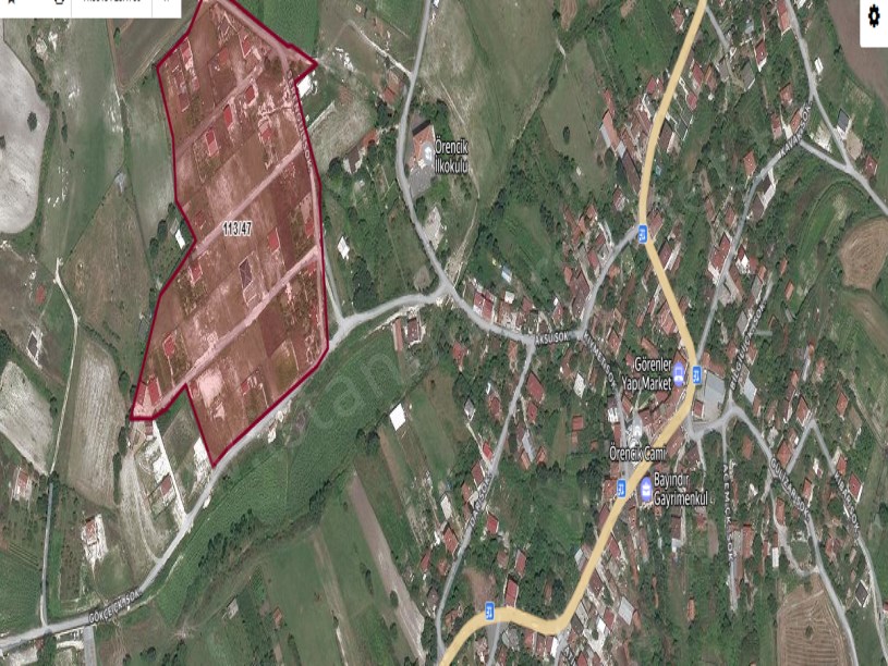 Çatalca Örencikte Satılık Arsa , 944 M2 Çaplı Yolu Var Evlerin Yakını