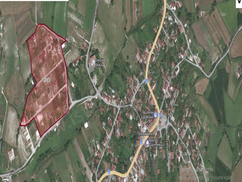 Çatalca Örencikte Satılık Arsa , 944 M2 Çaplı Yolu Var Evlerin Yakını