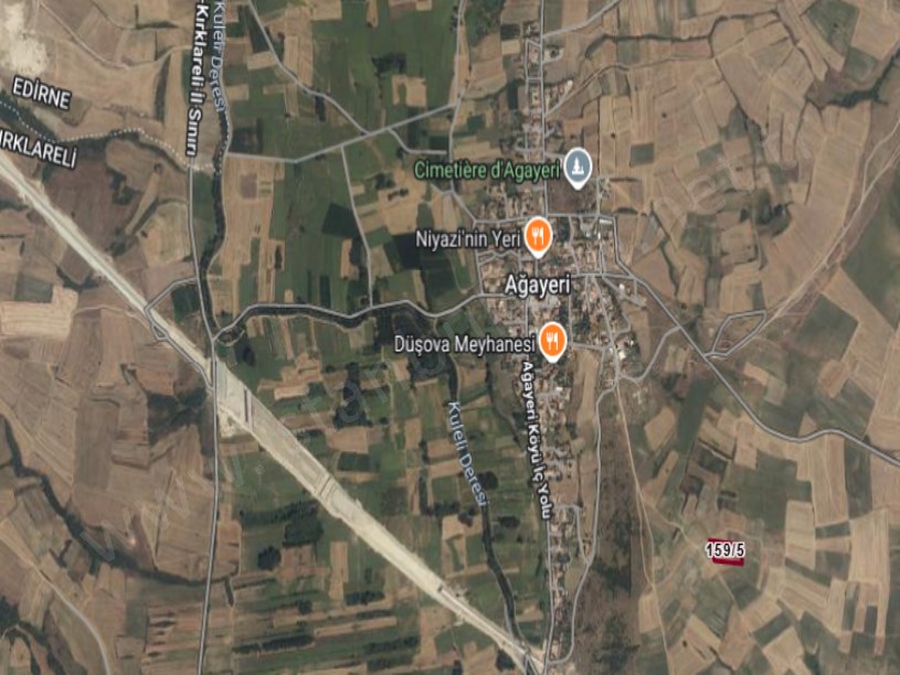 Kırklareli Babaeski Ağayeri Köyünde Satılık Arsa , 3,780 m2 Müstakil Yolu Var