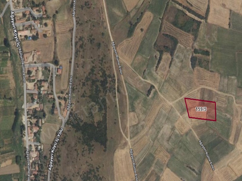 Kırklareli Babaeski Ağayeri Köyünde Satılık Arsa , 3,780 m2 Müstakil Yolu Var