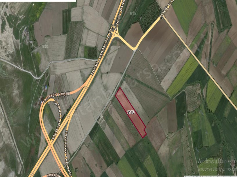 Çanakkale Gelibolu Kavakköy  Köyü Satılık  Tarla  , 19,350 M2 Müstakil  Yolu Var