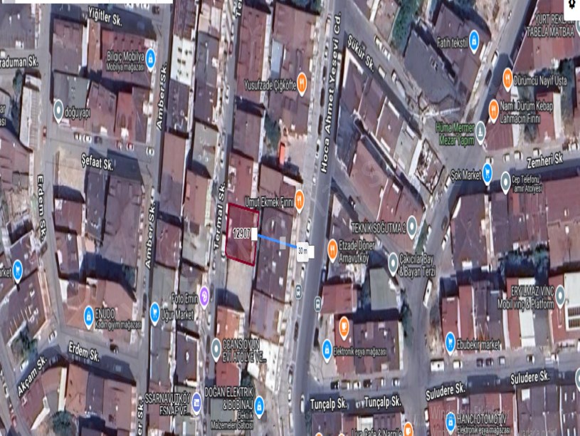 Arnavutköy  Anadolu Mah , Satılık Bina , 3 Katlı Arsası 206 m2  Müstakil Merkezde 