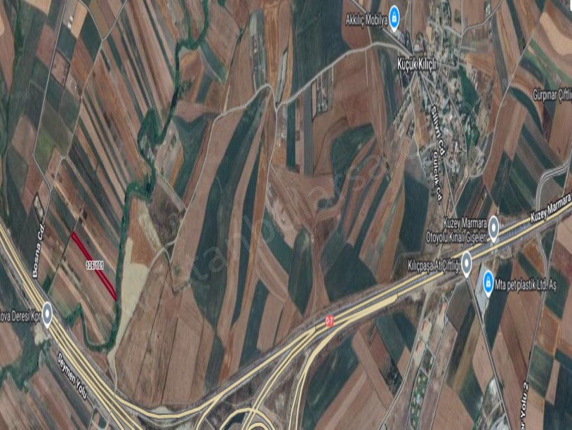 Silivri Seymende Satılık Arsa , 565 M2 Yolu Var Çaplı Hisseli