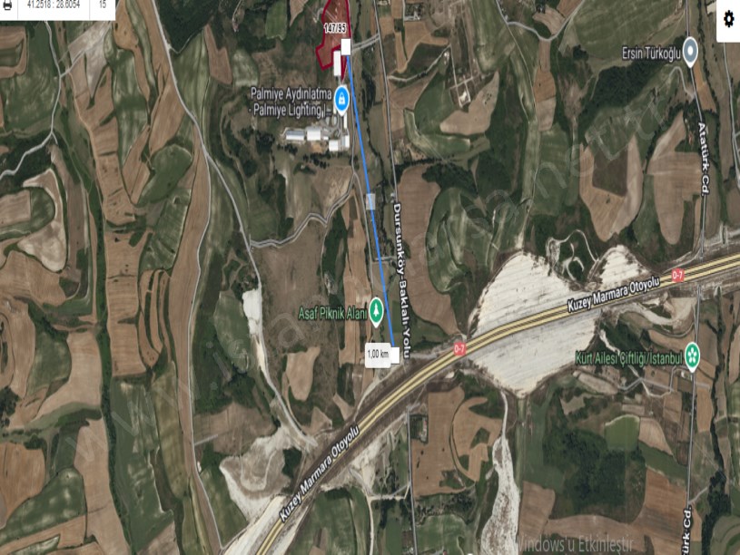 Arnavutköy Boyalıkta Satılık Arsa , 464 M2 Yolu Var Evlerin Yakını