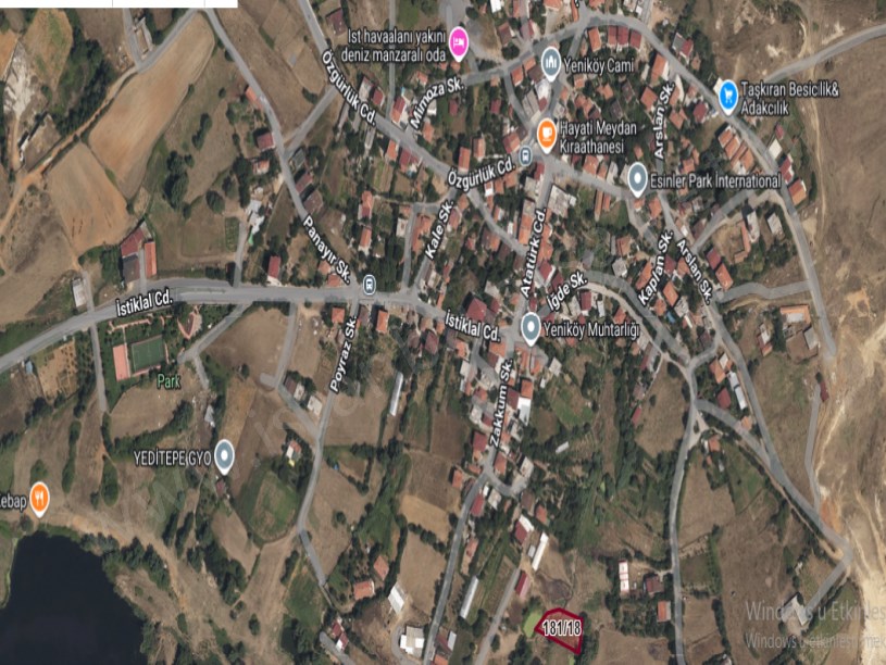 Arnavutköy Yeniköyde Satılık Arsa , 845 m2 Müstakil İmarlı Merkezde 