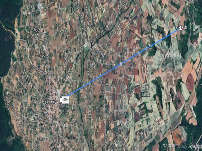 Çatalca Çanakça Mah, Satılık Tarla , 1,884 m2 Merkezde Müstakil Yolu Var