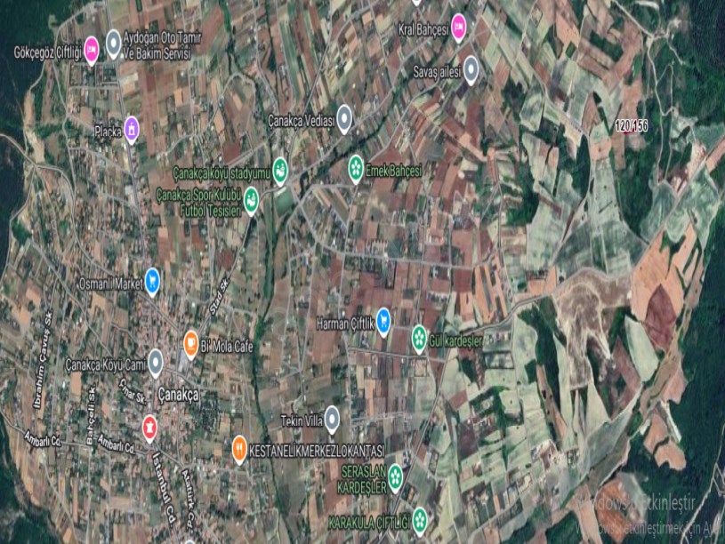 Çatalca Çanakça Mah, Satılık Tarla , 1,884 m2 Merkezde Müstakil Yolu Var