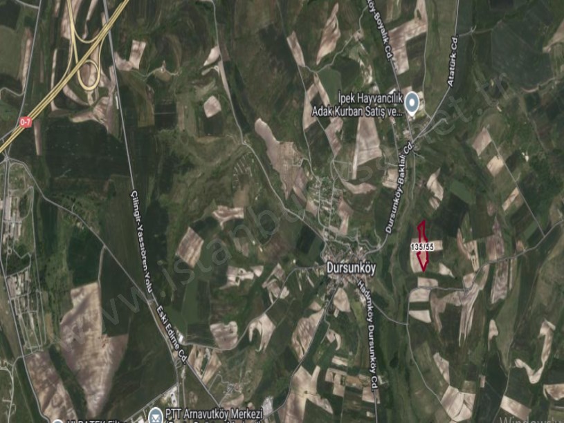 Arnavutköy Dursunköyde Satılık Arsa  , 220 M2 Hisseli Yolu var