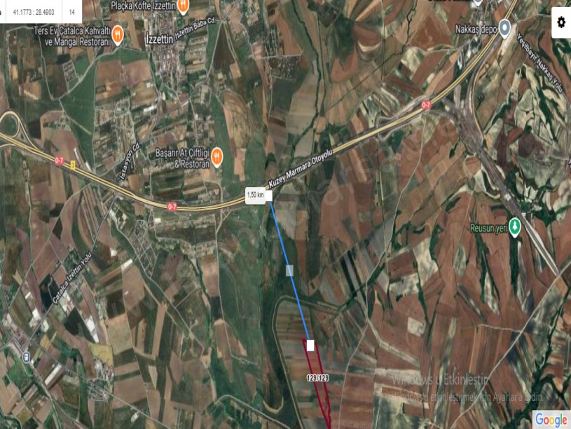 Çatalca İzzettinde Satılık Arsa , 670 m2 Hisseli 