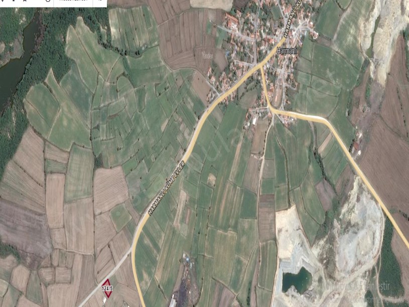 Edirne Uzunköprü Harmanlı Köyünde Satılık Tarla , 1,124 m2 Müstakil Asfalt Cd Cephe 