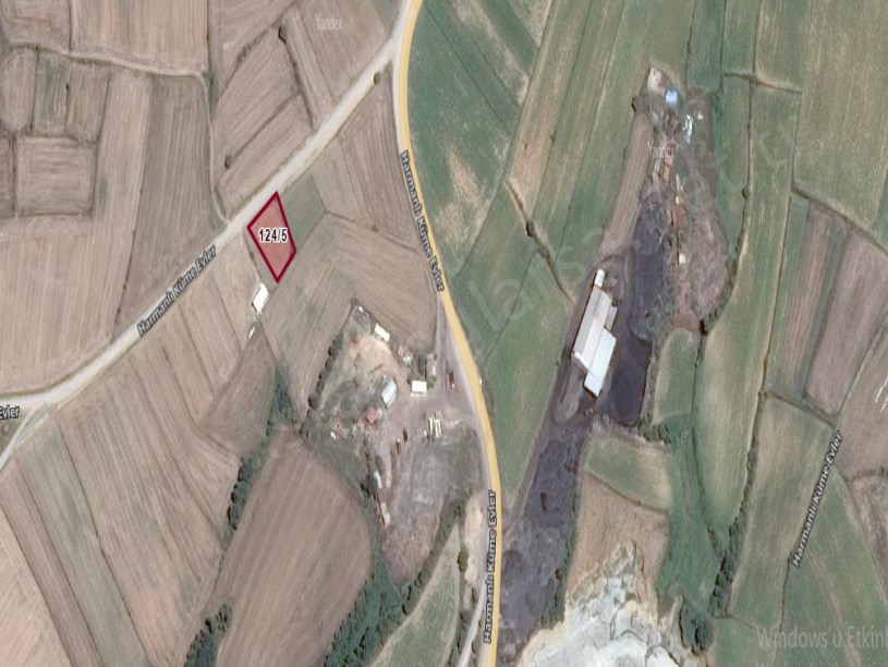Edirne Uzunköprü Harmanlı Köyünde Satılık Tarla , 1,124 m2 Müstakil Asfalt Cd Cephe 