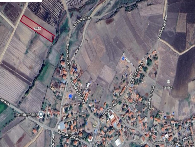 Edirne Uzunköprü Dereköy Köyü Satılık Tarla , 3,337 m2 Müstakil Yolu  Var Merkezde 