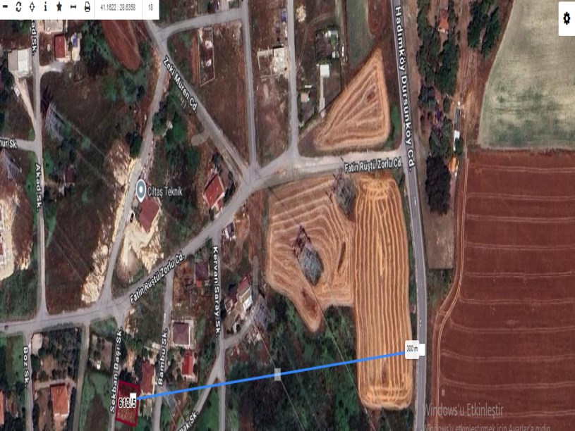 Arnavutköy Hadımköyde Satılık Arsa , 415 M2 Müstakil Merkezde 