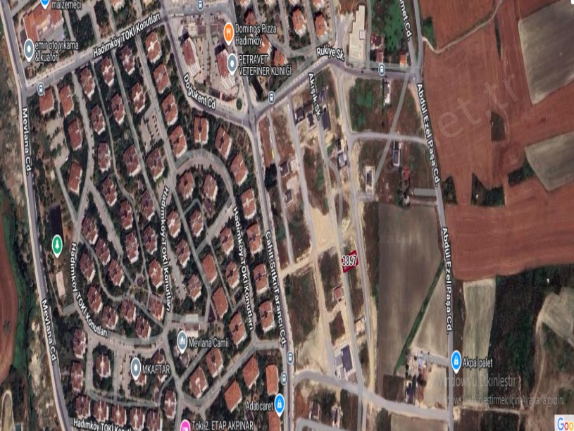 Arnavutköy Hadımköyde Satılık Arsa , 384 M2 Cadde Cephe Müstakil İmarlı 