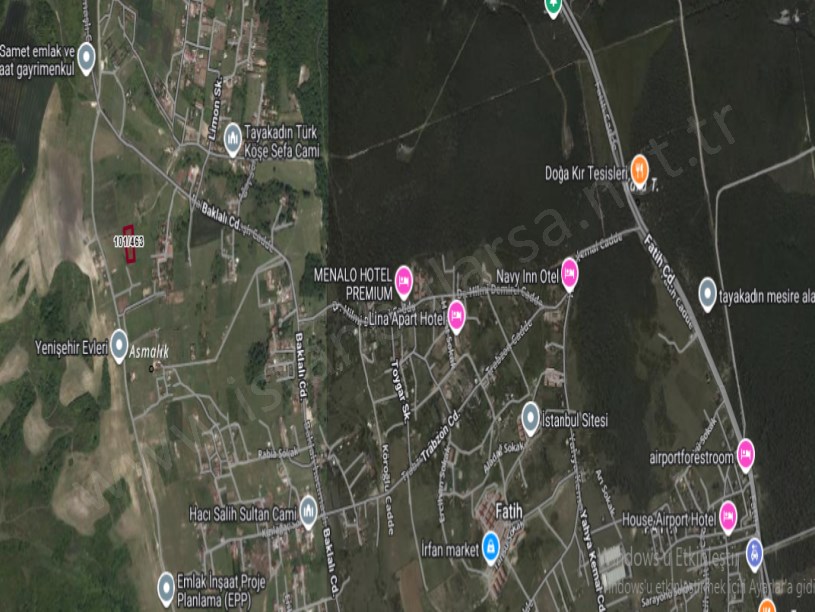 Arnavutköy Tayakadın Satılık Arsa , 420 M2 Çaplı Yolu Var  Evlerin Yakını