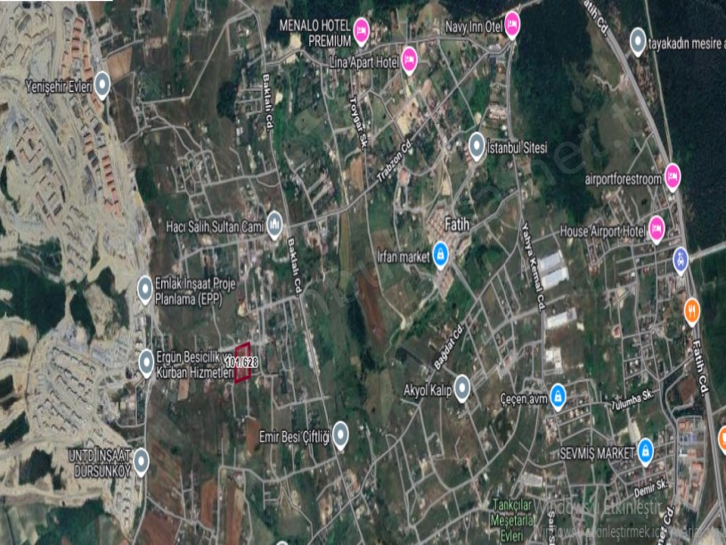 Arnavutköy Tayakadın Satılık Arsa ,160 M2 Merkezde Yolu Var Evlerin Yakını Hisseli 