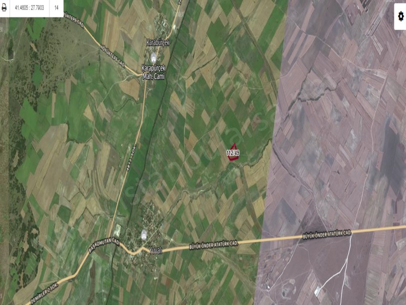 Tekirdağ Saray Yuvalıda Satılık Arsa  , 313 M2 Çaplı Muvafakatnameli Yolu Var