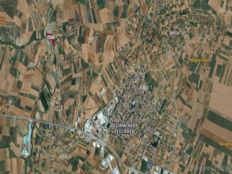 Silivri Değirmenköyde Satılık Arsa , 308 m2 Resmi Yola Cephe Hisseli Çaplı