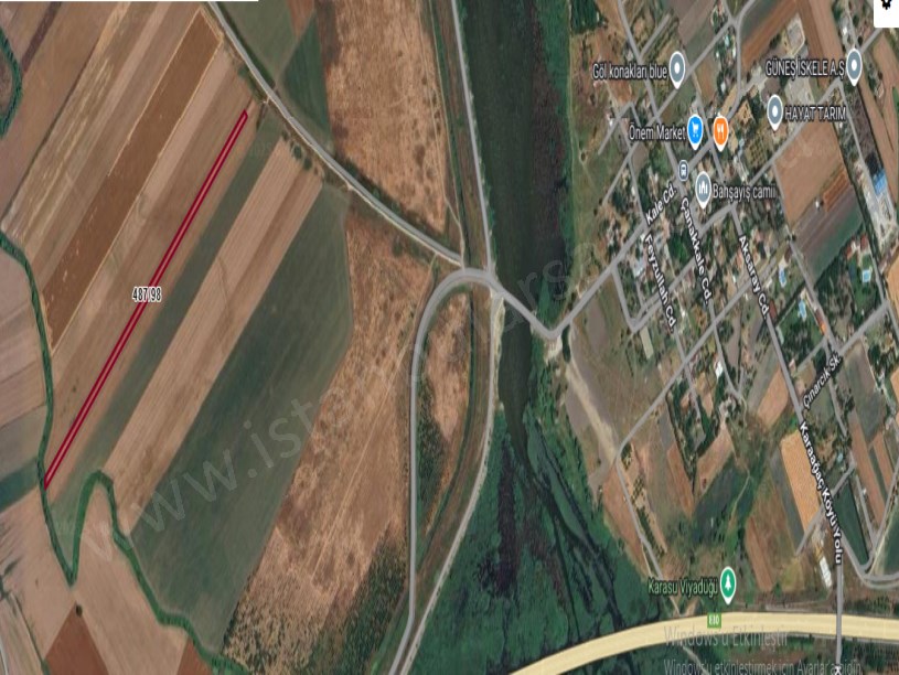 Çatalca Ferhatpaşada Satılık Arsa , 347 M2 Hisseli Yolu Var 