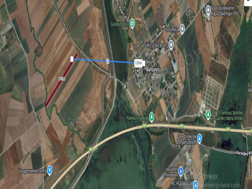 Çatalca Ferhatpaşada Satılık Arsa , 347 M2 Hisseli Yolu Var 