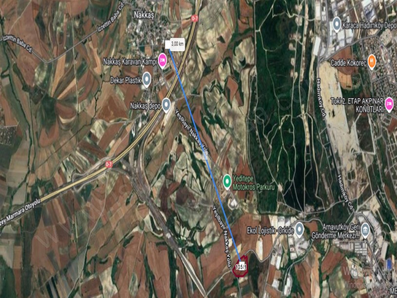 Çatalca Nakkaşta  Satılık Arsa , 200 M2 Asfalt Caddeye Cephe Hisseli Yolu Var