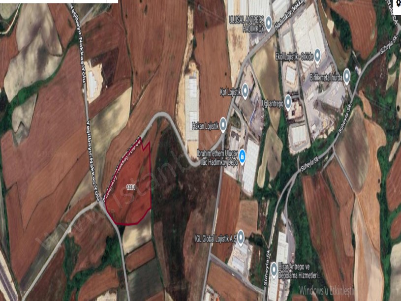 Çatalca Nakkaşta  Satılık Arsa , 200 M2 Asfalt Caddeye Cephe Hisseli Yolu Var