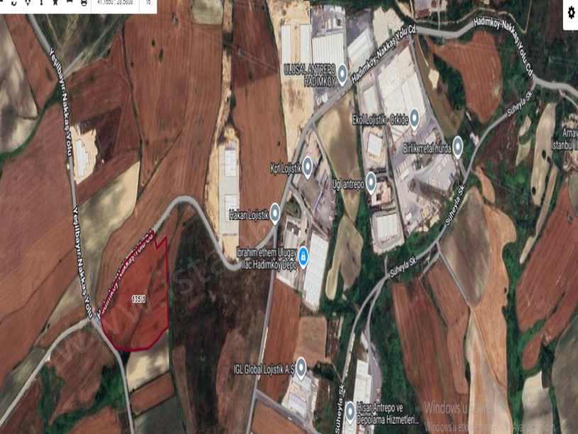 Çatalca Nakkaşta  Satılık Arsa , 200 M2 Asfalt Caddeye Cephe Hisseli Yolu Var