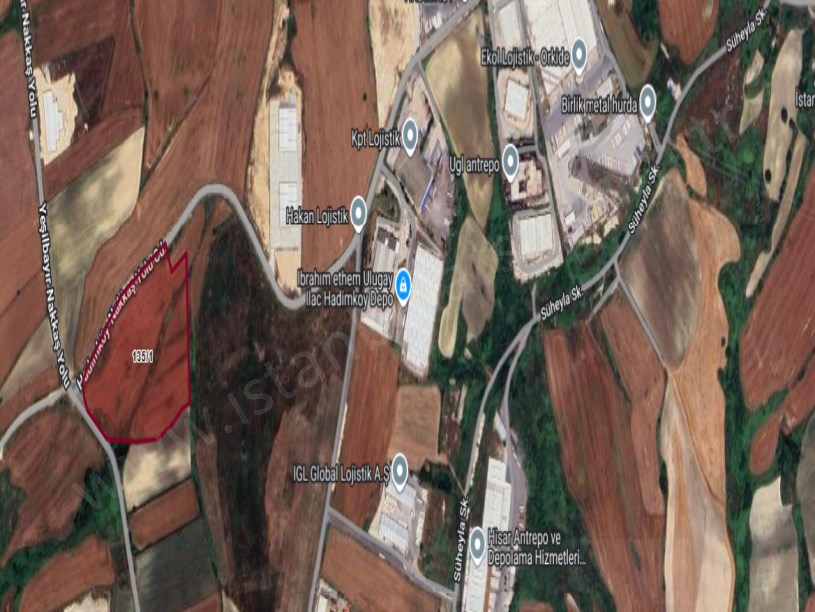 Çatalca Nakkaşta  Satılık Arsa , 200 M2 Asfalt Caddeye Cephe Hisseli Yolu Var