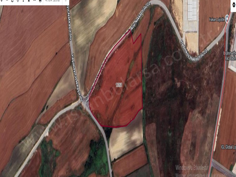 Çatalca Nakkaşta  Satılık Arsa , 200 M2 Asfalt Caddeye Cephe Hisseli Yolu Var