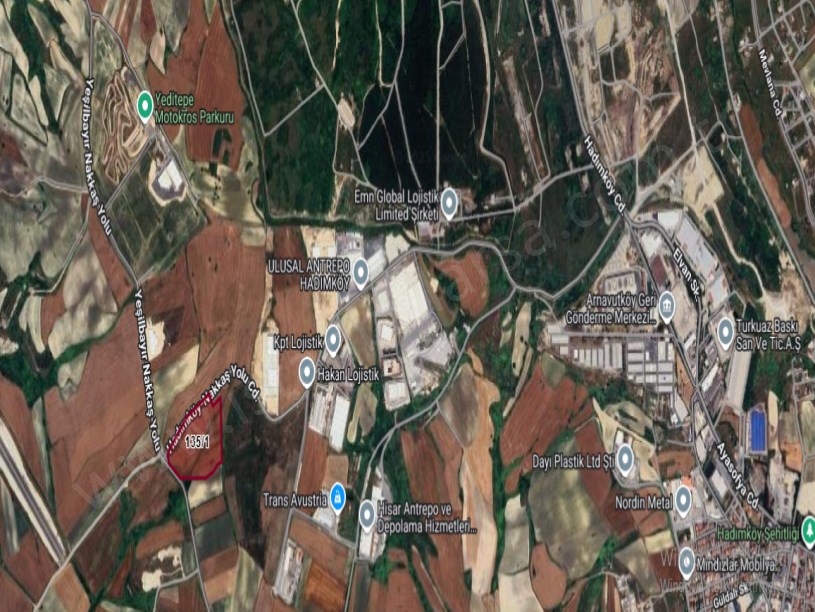 Çatalca Nakkaşta  Satılık Arsa , 200 M2 Asfalt Caddeye Cephe Hisseli Yolu Var