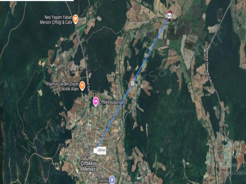 Çatalca Çiftlikköyde Satılık Arsa ,  416 M2 Hisseli Yolu Var 