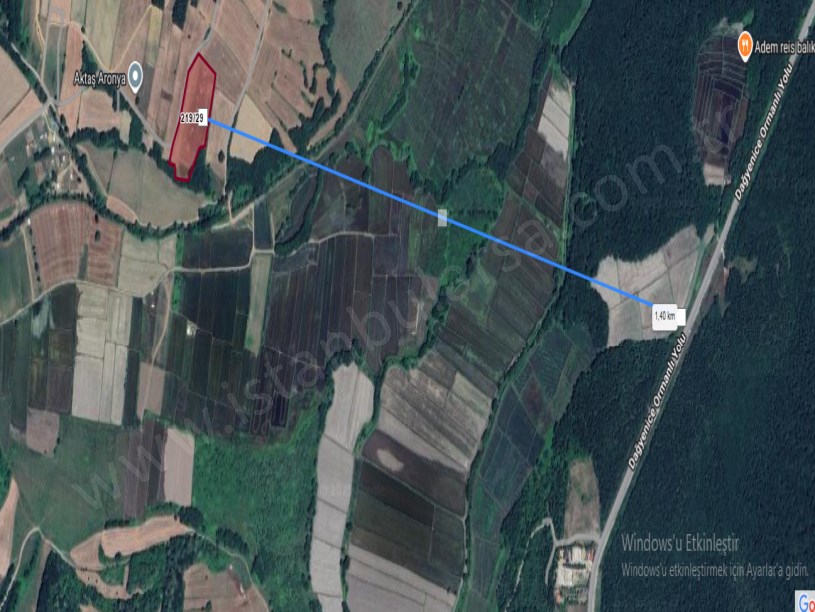 Çatalca Çiftlikköyde Satılık Arsa ,  416 M2 Hisseli Yolu Var 