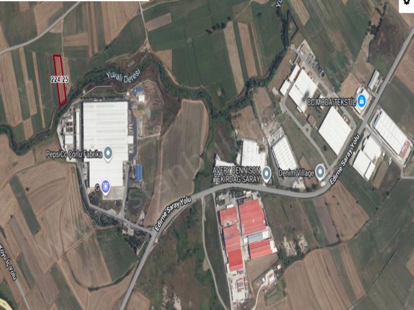 Tekirdağ Saray Beyazköyde Satılık Arsa , 534 m2 Hisseli  Yolu Var 