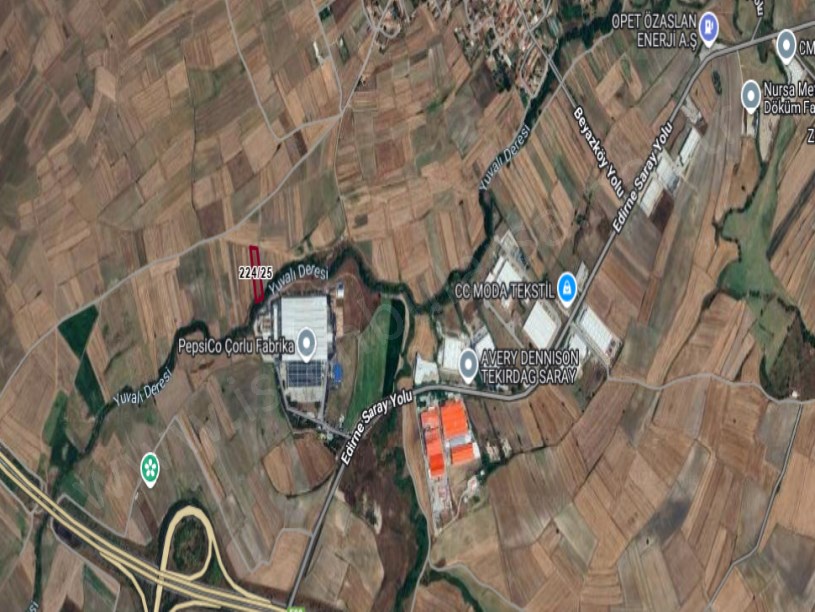 Tekirdağ Saray Beyazköyde Satılık Arsa , 534 m2 Hisseli  Yolu Var 