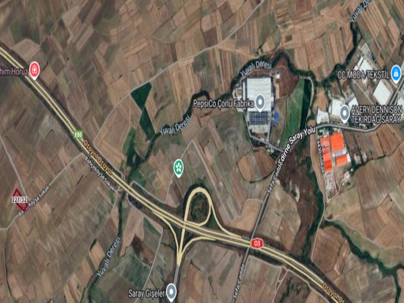 Tekirdağ Saray Beyazköyde Satılık Arsa ,308 M2 Hisseli Yolu Var